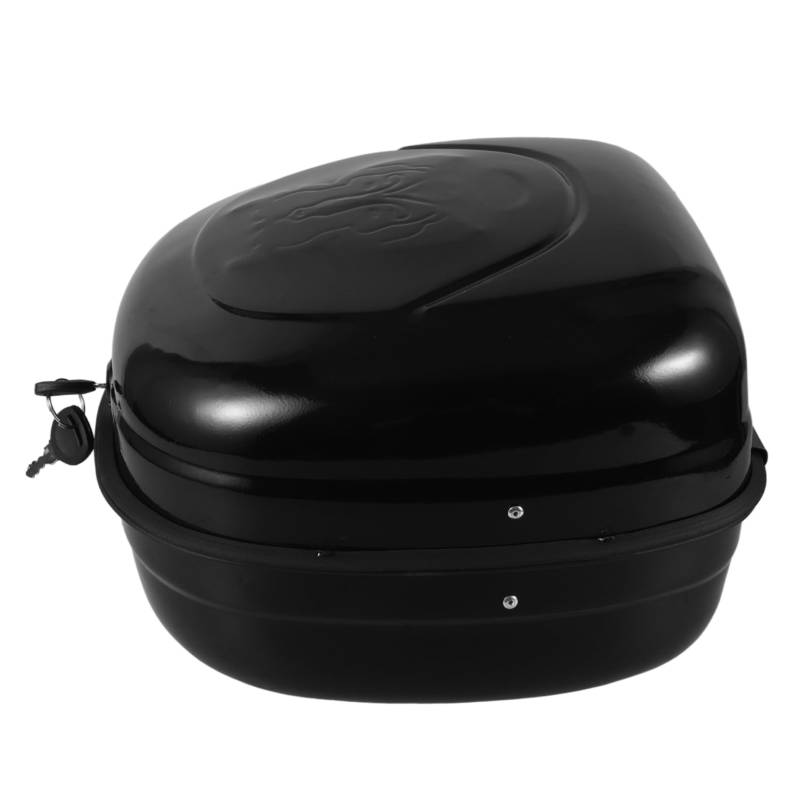TOPBATHY Box Trunk Top Case Lagerung Motorrad Gepäckträger Fall Eisen Schwarz von TOPBATHY