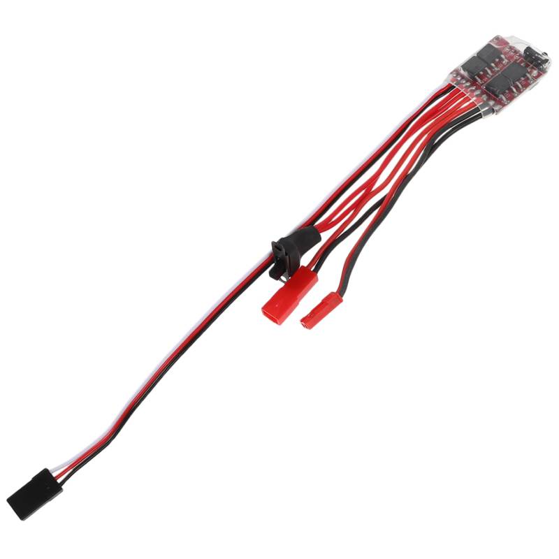 TOPBATHY Bürstenmotor Geschwindigkeitsregler Mit Rückwärts Funktion Für Rc Autos Und Rc Boote Controller Mit Bremsfunktion Für Rc Enthusiasten Und Vielseitige von TOPBATHY