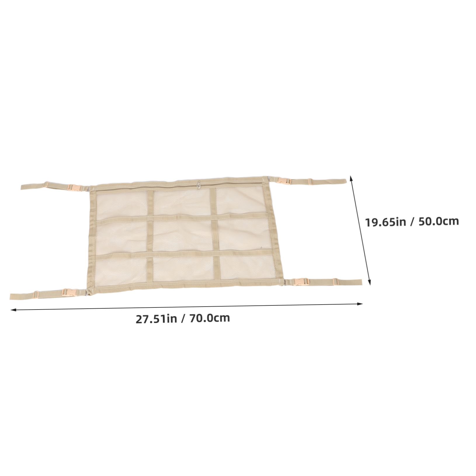 TOPBATHY Dachaufbewahrungstasche Deckennetz Camping Overhead Essentials Autogepäck Dachträger Autodachzelt Beige Polyester TOPBATHY Dachaufbewahrungstasche Deckennetz Camping Overhead Essentials Autogepäck Dachträger Autodachzelt Beige Polyester von TOPBATHY