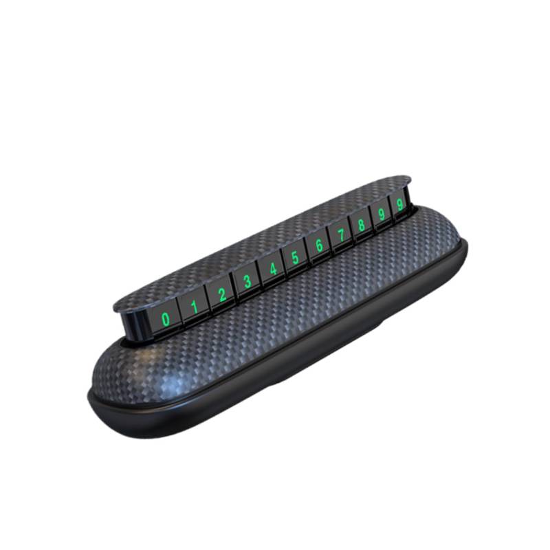 TOPBATHY Doppelseitige Auto Parkplatznummer Karte Temporäres Stoppschild Für Armaturenbrett Leuchtendes Design Kompakt Und Hitzebeständig Für Einfache Verwendung Bei Tag Und Nacht von TOPBATHY