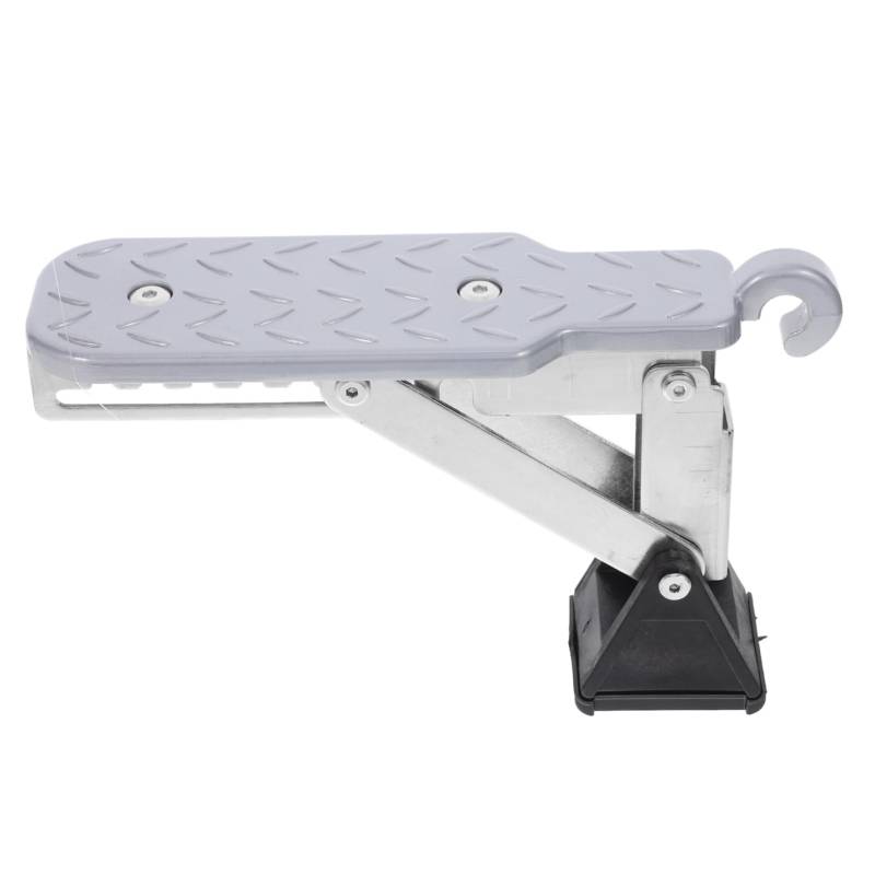 TOPBATHY Einstellbare Pedale LKW Schritt Universal- Schwelle Autostufe fürs Dach Türstufe für den Zugang zum Autodach Autozubehör auto pedal Fahrzeugzubehör Stahl Silver von TOPBATHY
