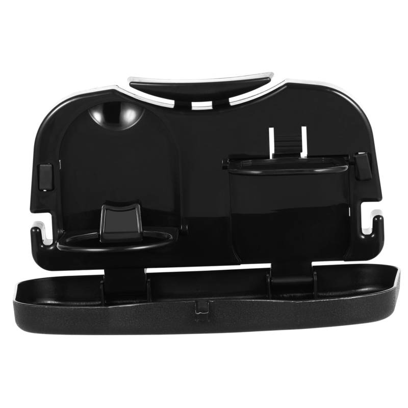 TOPBATHY Faltbarer Autositz Getränkehalter Organizer Multifunktionale Rückensitzablage Für Getränke Flaschen Und Snacks Praktisch Und Platzsparend Für Fahrzeugtypen Schwarz von TOPBATHY