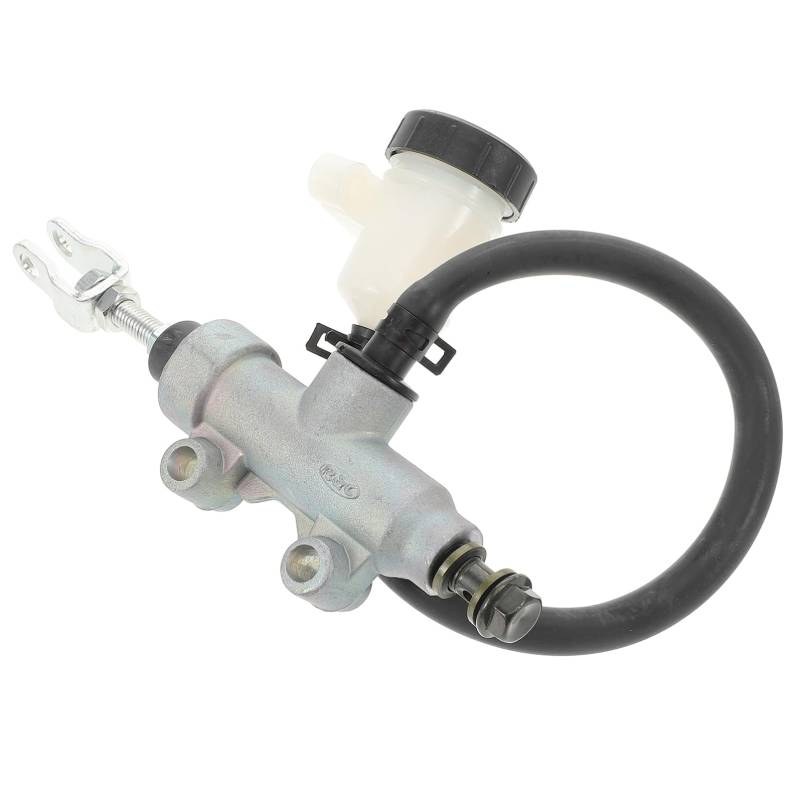 TOPBATHY Hinterradbremspumpe Hydraulikzylinder der Hinterradbremse Hauptbremszylinder hinten Hydraulikzylinder für Motorrad-Hinterradbremse ATV-Hauptzylinder Plastik Silver von TOPBATHY