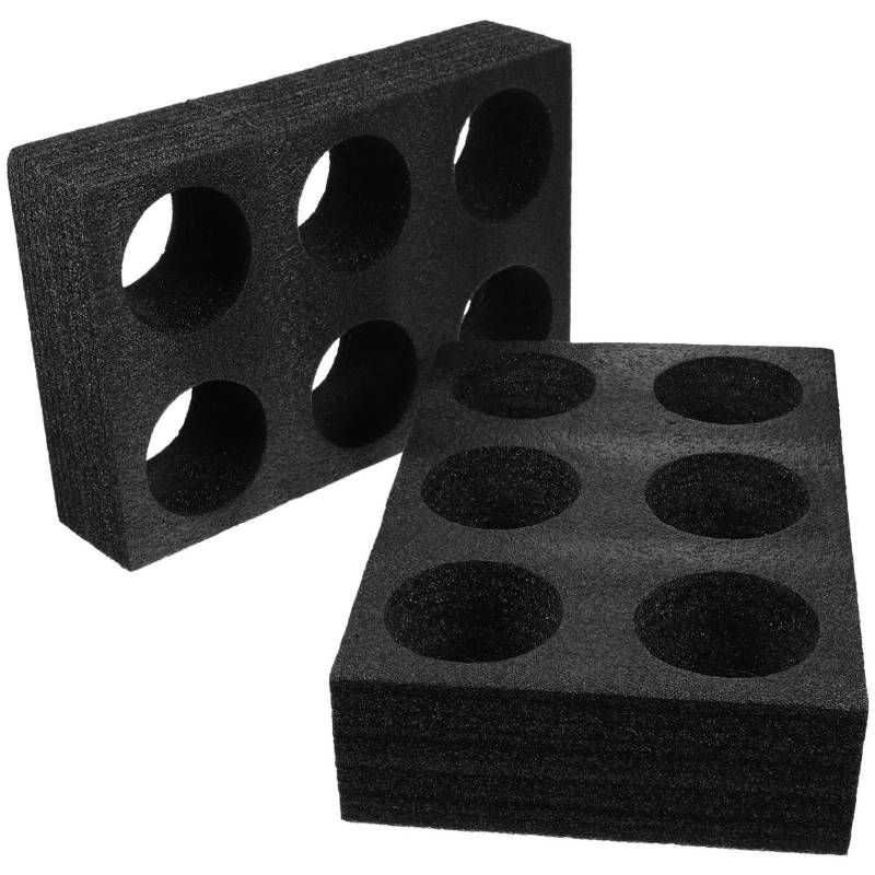 TOPBATHY Kaffeetassenhalter 2 Stück Schaumstoff-becherträgerschalen Trinkbecherhalter Takeout-trägerschale Glashalter Getränketrägerschale Für Camping Wohnwagen Wohnmobil Boot – Platz Für 6 Tassen von TOPBATHY