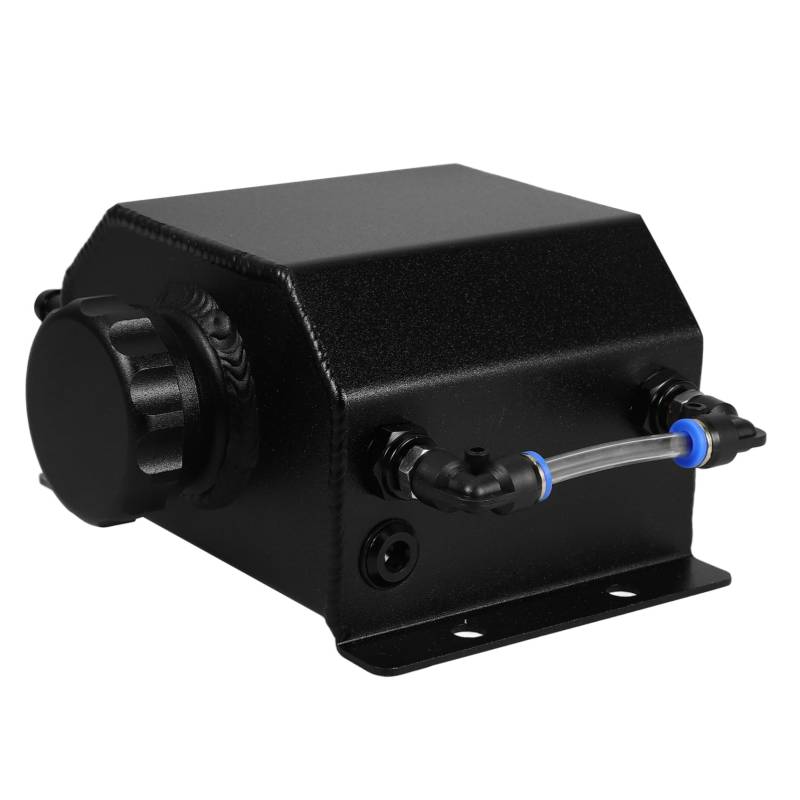 TOPBATHY Überlauf Topf Ölauffangbehälter-kit Entfernung Fangen Separator Catch Tank Auto Ölabscheider Auffangbehälter Für Autoöl 1l Ölauffangbehälter Auffangtank-kit Ölfang Metall Schwarz von TOPBATHY