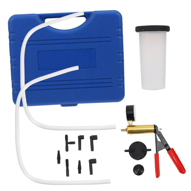 TOPBATHY Vakuumpumpe für Bremsflüssigkeitswechsel Manuelle Handpumpe mit Adapter Kit für Auto Tragbares für Verschiedene Fahrzeuge für Heimgebrauch von TOPBATHY