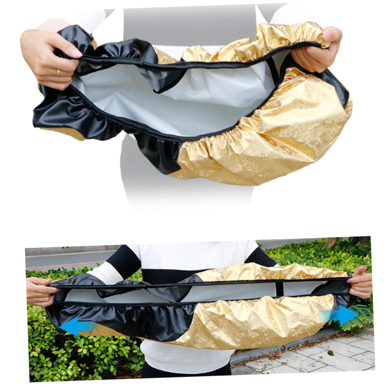 TOPBATHY Wasserdichter Kissenbezug Motorrad Schatten im Freien groß Roller Abdeckung Motorrad-Sattelunterlage Sonnenschutz Sitzbezug Sattelbezug aus Leder Golden TOPBATHY Wasserdichter Kissenbezug Motorrad Schatten im Freien groß Roller Abdeckung Motorrad-Sattelunterlage Sonnenschutz Sitzbezug Sattelbezug aus Leder Golden von TOPBATHY