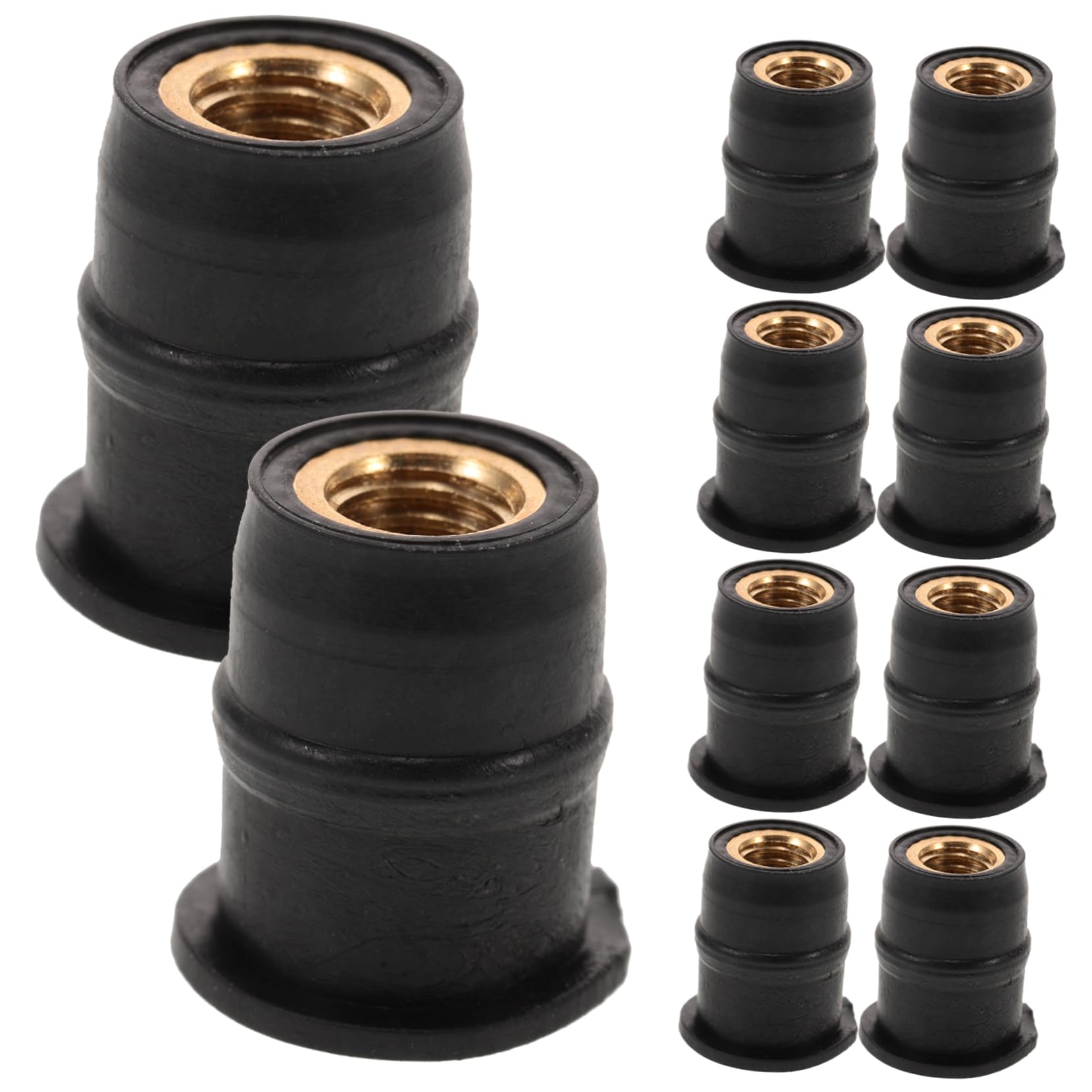 TOPBATHY Windschutzscheibenmutter kleine Gummimuttern Gummischrauben und Muttern kleine Brunnennüsse kleine Nuss Motorradteil Motorrad Windschutzscheibe Messing Black TOPBATHY Windschutzscheibenmutter kleine Gummimuttern Gummischrauben und Muttern kleine Brunnennüsse kleine Nuss Motorradteil Motorrad Windschutzscheibe Messing Black von TOPBATHY