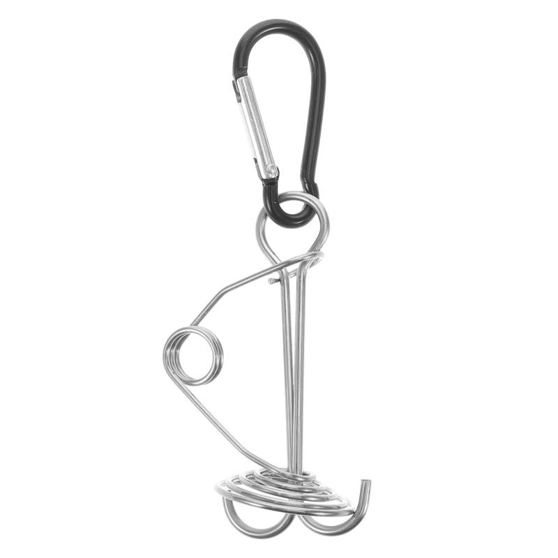 TOPBATHY Zeltnagelzubehör Camping -Zeltzubehör Seilspanner für Zelte bequemer Seilspanner Zeltbefestigungsschnallen Schnallenspanner Zeltseilschnalle Metall Black von TOPBATHY