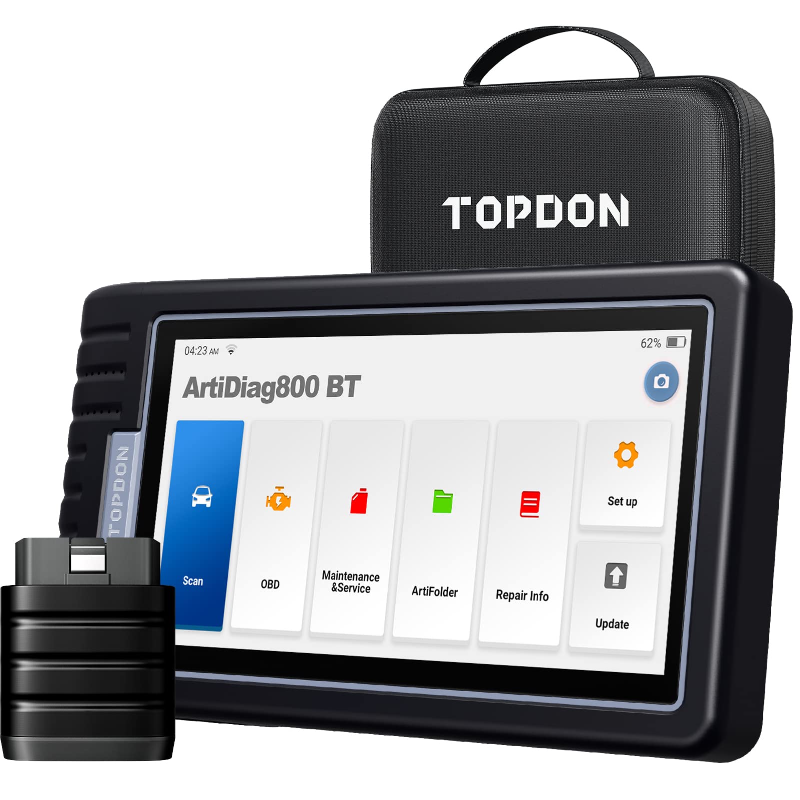TOPDON OBD2 Diagnosegerät ArtiDiag800BT,Alle Systemdiagnosen &28 Servicefunktionen,obd2 diagnosegerät für alle fahrzeuge,kostenloses Software-Update,Kabellose Verbindung von TOPDON
