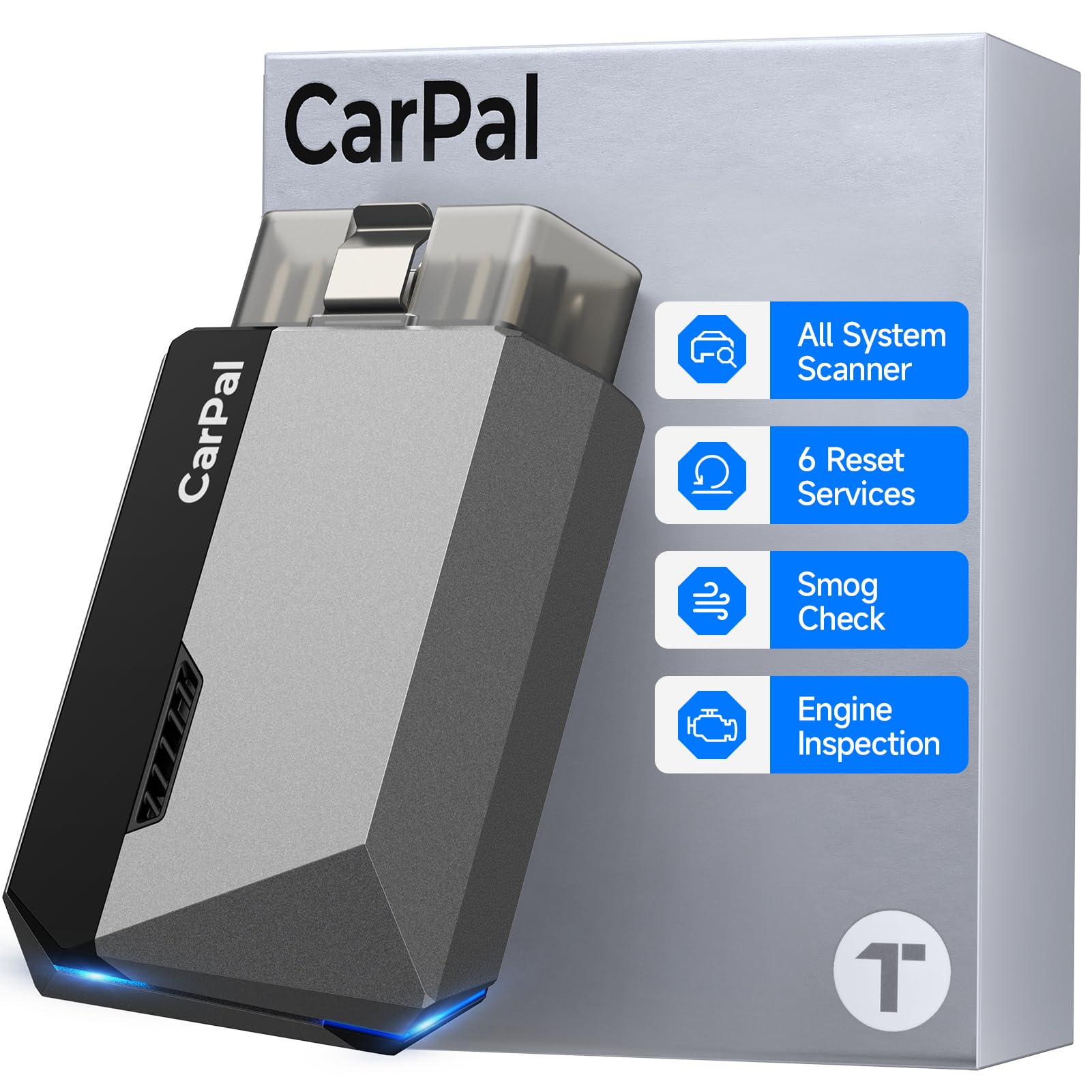 TOPDON OBD2 diagnosegerät Auto Carpal-A, OBD2 Bluetooth 5.0 Adapter für iOS & Android mit Vollständige Systemdiagnose und 6 Servicefunktionen, All Software 1 Jahr Gratis TOPDON OBD2 diagnosegerät Auto Carpal-A, OBD2 Bluetooth 5.0 Adapter für iOS & Android mit Vollständige Systemdiagnose und 6 Servicefunktionen, All Software 1 Jahr Gratis von TOPDON