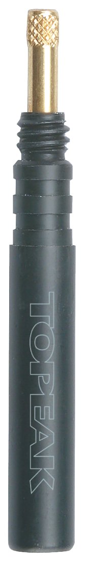 Topeak Presta-Ventilverlängerung mit Ventil, schwarz, Standard von TOPEAK