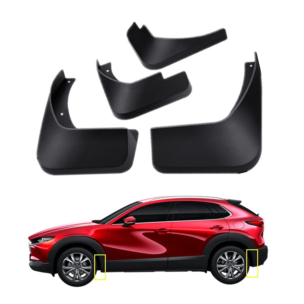 Schmutzfänger-Set für Mazda CX-30 CX30 2020-2023 2024 Schmutzfänger vorne und hinten, 4-teiliges Set von TOPGRIL