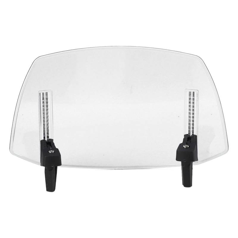 Einstellbare Stilvolle -Windschutzscheibe -Windschutzdedex für MT07 MT09 MT10 R1 R3 FZ6 TMAX530 TMAX 500, Starker Schutz für Fahrer, Universal Fit Frontbildschirm (Transparent) von TOPINCN