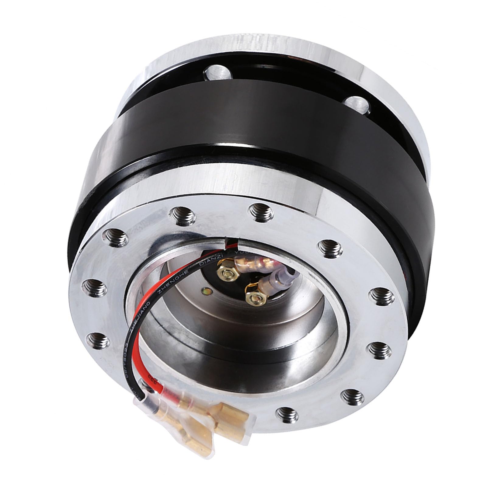TOPINCN 6 Loch Bolzenkugel Schnellfreisetzung Lenkrad -Hub -Hub Adapter, Langlebiger Billet Aluminiumkörper, Schneller Abschied für Rennliebhaber (Black) von TOPINCN