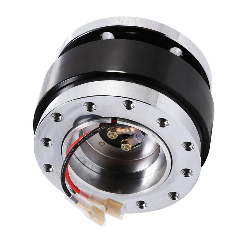 TOPINCN 6 Loch Bolzenkugel Schnellfreisetzung Lenkrad -Hub -Hub Adapter, Langlebiger Billet Aluminiumkörper, Schneller Abschied für Rennliebhaber (Black) von TOPINCN