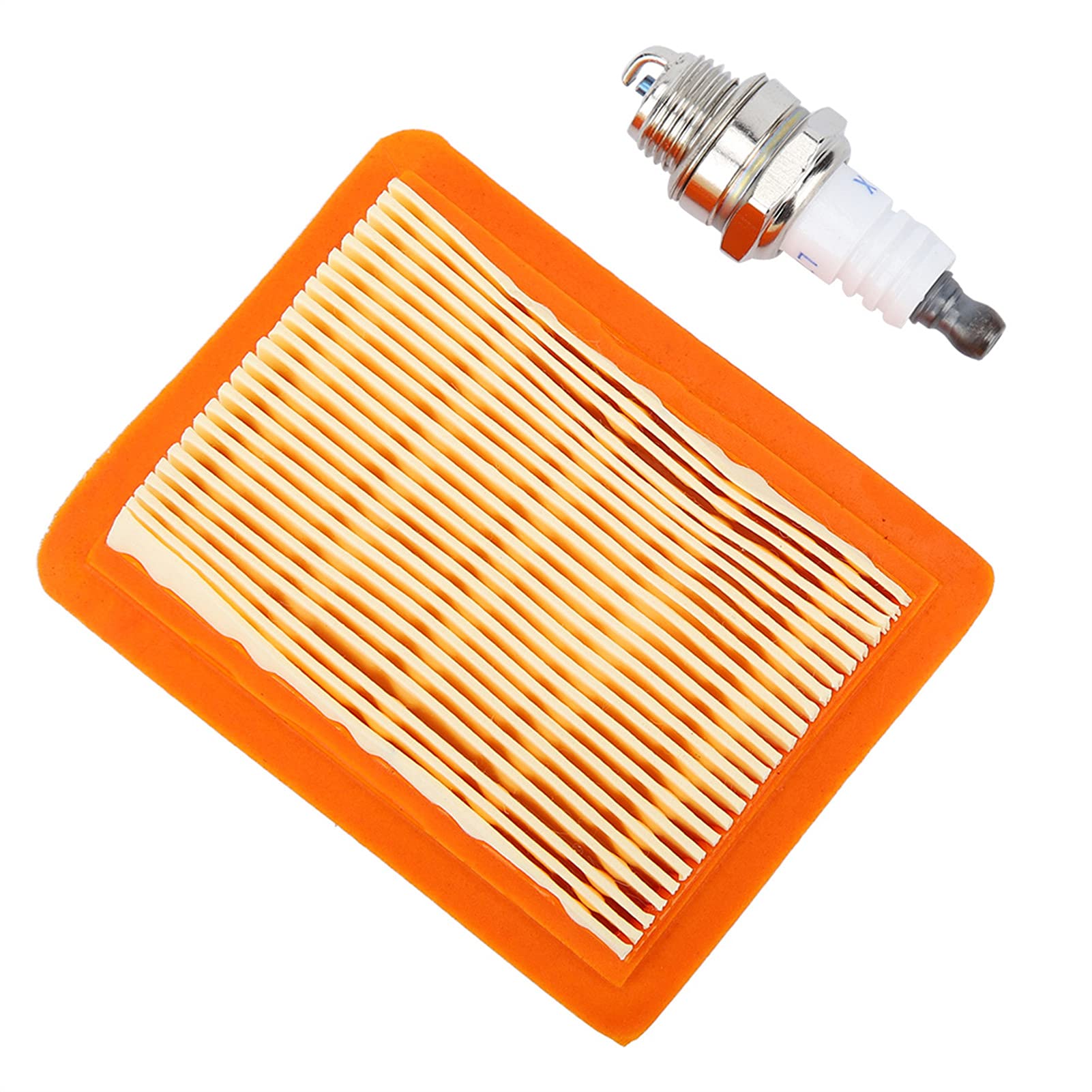 TOPINCN Luftfilter Zündkerze, Service Kit Luftfilter + Zündkerze Passend für FS120 FS200 und FS250 Motorsense BT120 BT121 FR350 FR450 FR480 FS120 FS200 FS250 von TOPINCN