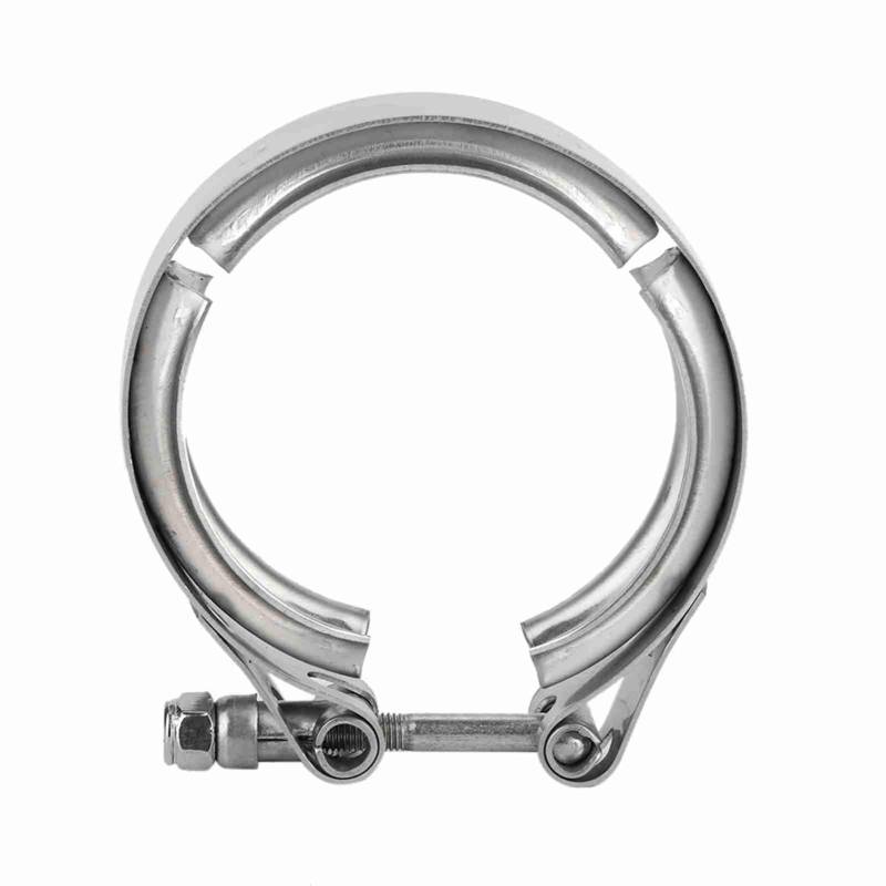Turbo-Auspuffschelle, Schlauchschelle, rostfrei, lange Lebensdauer für 2,5-Zoll-Ringe/Flansche von TOPINCN
