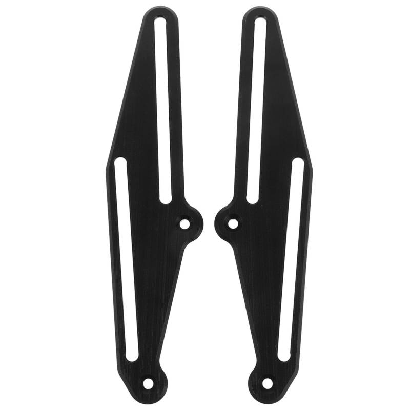 TOPPERFUN 1 Paar Windschutzscheibenregler Fahren Motorrad Verstellbarer Windschutzscheibenhalter Windschutzscheibe Montagehalterung Aluminiumlegierung Black von TOPPERFUN