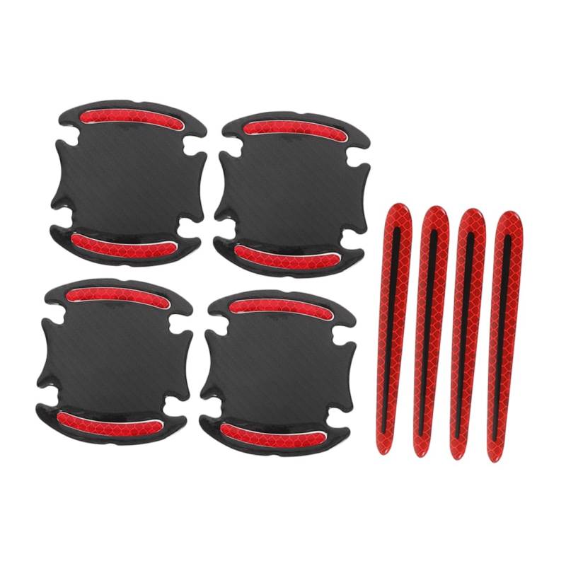 TOPPERFUN 1 Set Türgriff Schutzfolie Abnehmbarer Schutz Verbesserte Schüssel Auto Schutz Auto Türkantenschutz Innenschale Für Kratzer Fahrzeuggriffe Auto Schutz Rot The Pet von TOPPERFUN