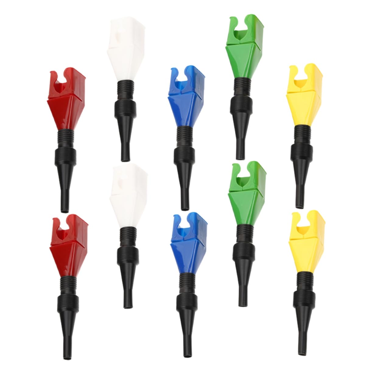 TOPPERFUN 10Stücke Flexible Funnels with Innovative Clip Design Compact Plastic Oil Funnel for Gasoline Suitable for Cars Trucks and Motorcycles TOPPERFUN 10Stücke Flexible Funnels with Innovative Clip Design Compact Plastic Oil Funnel for Gasoline Suitable for Cars Trucks and Motorcycles von TOPPERFUN