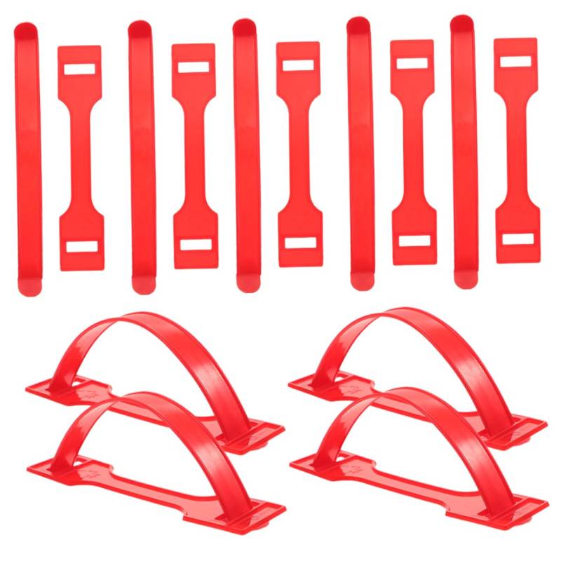 TOPPERFUN 120 Sets Box Karton Griff Griffe Umzug Wiederverwendbar Für Willkommensboxen Haltegriff Hebegriff Pp Rot von TOPPERFUN