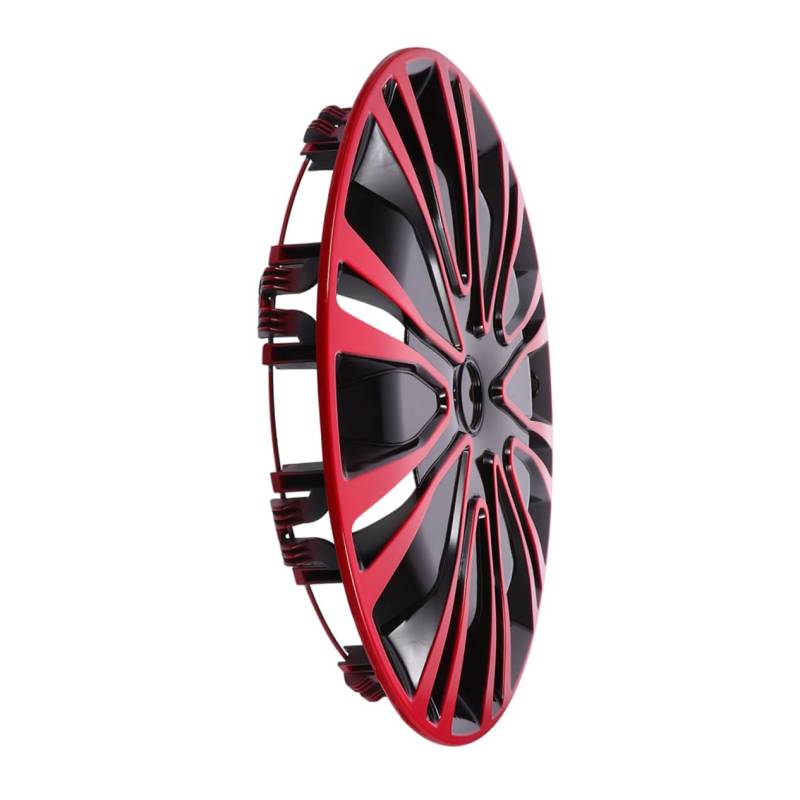 TOPPERFUN 16 Radkappen Dekorative Abdeckung Radkappen Für Autos Schwarze Fahrzeug Radkappen Dekorative Radkappen Felgen Radkappen Kompatible Auto Focus Felgenabdeckungen Rot von TOPPERFUN