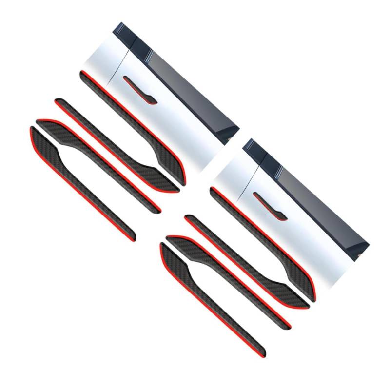 TOPPERFUN 2 Sätze Autotürgriff Schutzfolie Universell Auto Rosa Türgriff Schutzfolie Griffschutz Für Abdeckgriffe Transparent Modell Y Zubehör Autotürschutz Schwarz 4 Stück * 2 von TOPPERFUN