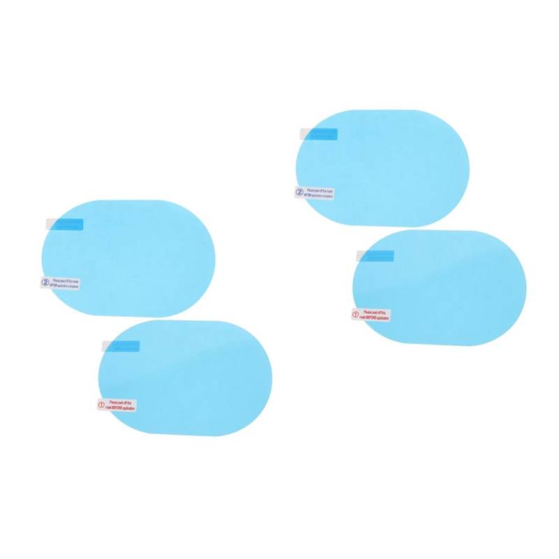 TOPPERFUN 2 Sätze Regenschutzfolie Fürs Auto Wasserdicht Supertransparent Für Autos Abnehmbar Schutzfolie Für Autorückspiegel The Pet Himmelblau 2 Stück * 2 von TOPPERFUN