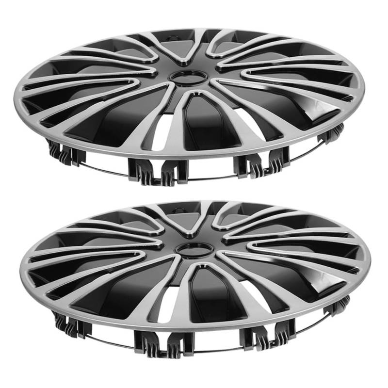 TOPPERFUN 2 Stück 12 Radkappen Dekoration Radkappen Auto Chrom Felgenzubehör Radkappe Radkappe Radkappen Für Auto Autoabdeckungen Auto Radkappe Universal Radkappen Radkappen von TOPPERFUN