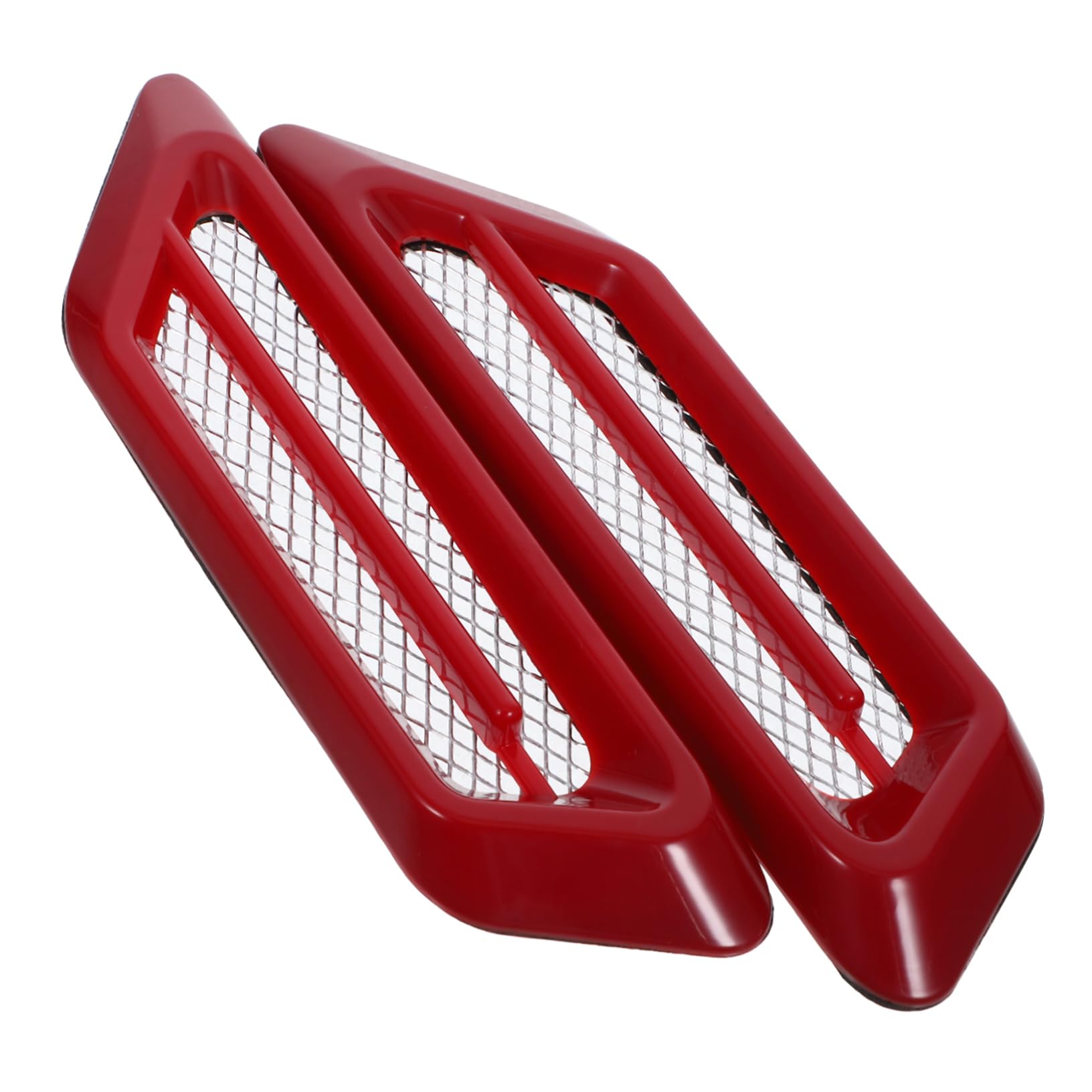 TOPPERFUN 2 Stück Auto Entlüftungsleiste Kühlergrill Entlüftungsabdeckungen Kanalstreifen Autos Dekorative Halterung Form Vorne Für Die Motorhaube Entlüftungsleiste Ac Motorhaube von TOPPERFUN