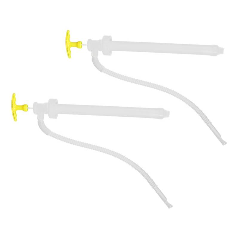 TOPPERFUN 2 Stück Auto Ersatzpumpen Benzin Inline Handtransferpumpe Transferpumpe Für Autos Betriebene Transferpumpe Manuelle Pumpe Manuelle Transferpumpe Kunststoff Weiß von TOPPERFUN