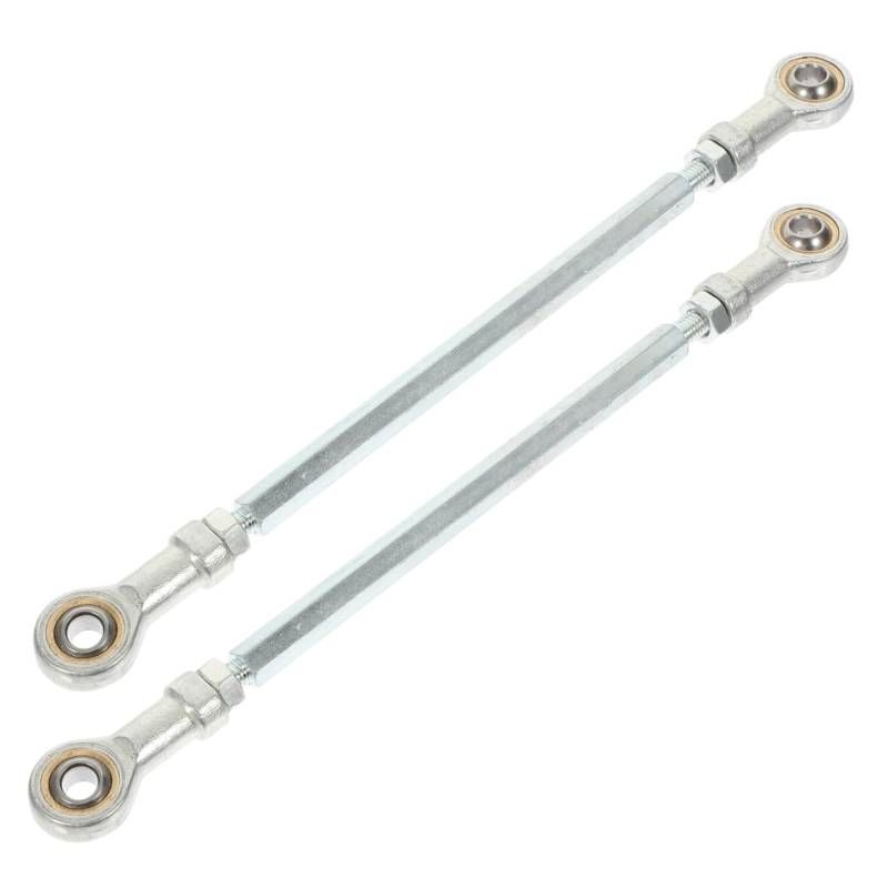 TOPPERFUN 2 Stück Kugelgelenklager Spurstangenbaugruppe Atv-spurstange Spurstangenkopf-baugruppe Spurstangen Für Atv Spurstangensatz Für Die Lenkung Atv Spurstangenkopf Silver Metall von TOPPERFUN