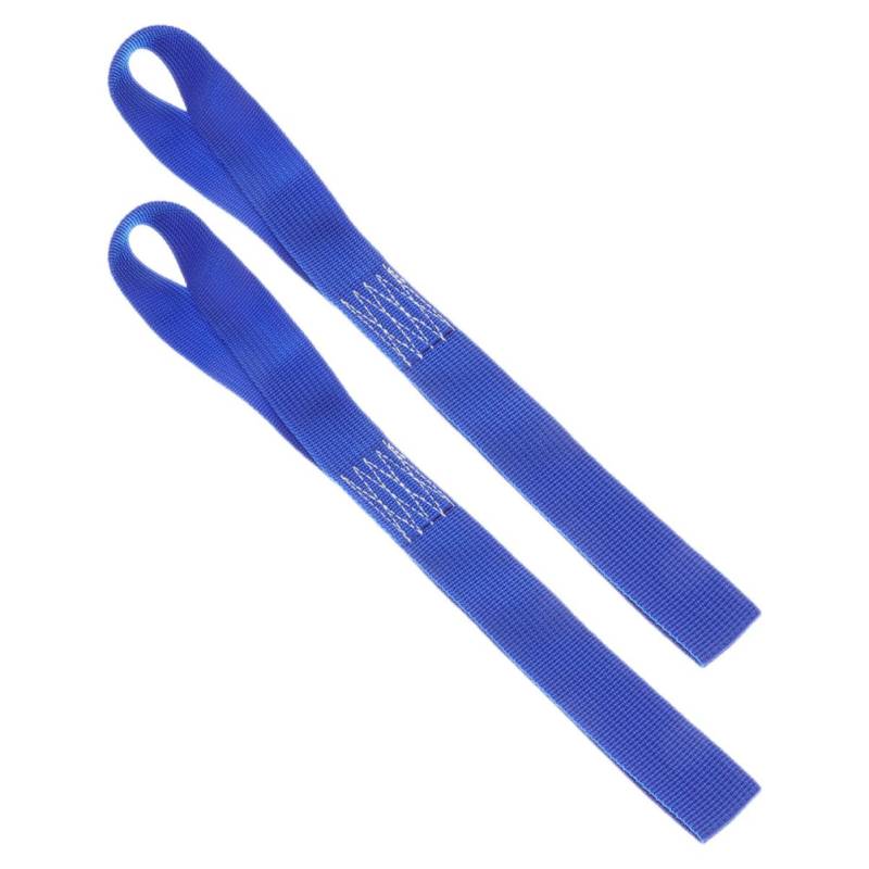 TOPPERFUN 2 Stück Motorrad Hakengurt Weiche Gurte Autogurte Nylon Schlaufengurt Kleine Gurte Spanngurt Kurze Spanngurte Zurrgurte Utv Spanngurte Nylon Oberschienenbinder Blaues von TOPPERFUN