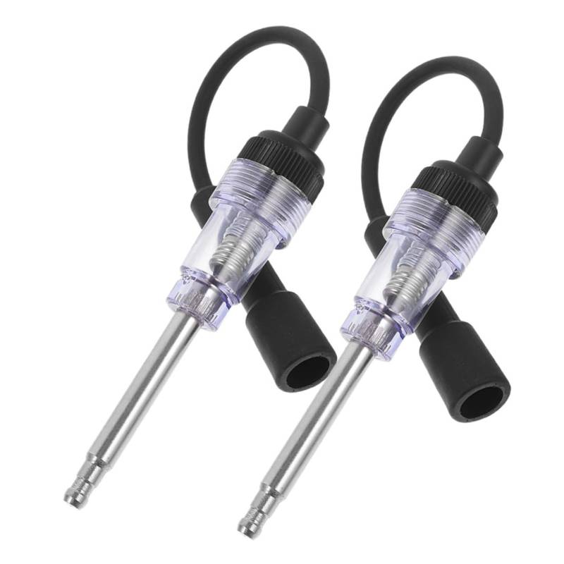 TOPPERFUN 2 Stück Zündtester Motorrad Stecker Zündung Entfernung Inline-zündkerzentester Inline-sparktester Spark-tester-tool Werkzeug Auto Funkentester Kfz-zündkerzenprüfgerät Black Eisen von TOPPERFUN