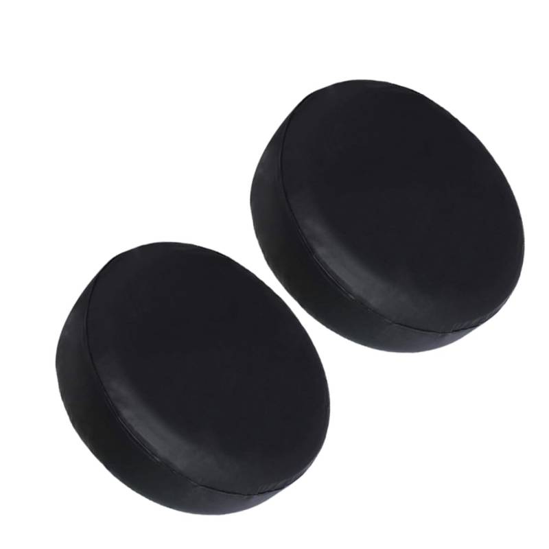 TOPPERFUN 2 Stücke 15 Schwarz Reserveradabdeckung Für Wohnmobilanhänger Auto Radabdeckung Radabdeckung Für Auto PVC Schwarz von TOPPERFUN