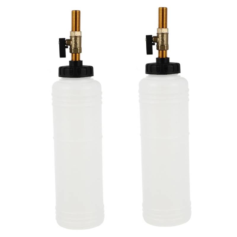 TOPPERFUN 2 Stücke Bremse Öl Ändern Maschine Mineral Entlüfter Flasche Entfernung Ändern Auto Bremse Bleed Kunststoff Weiß von TOPPERFUN