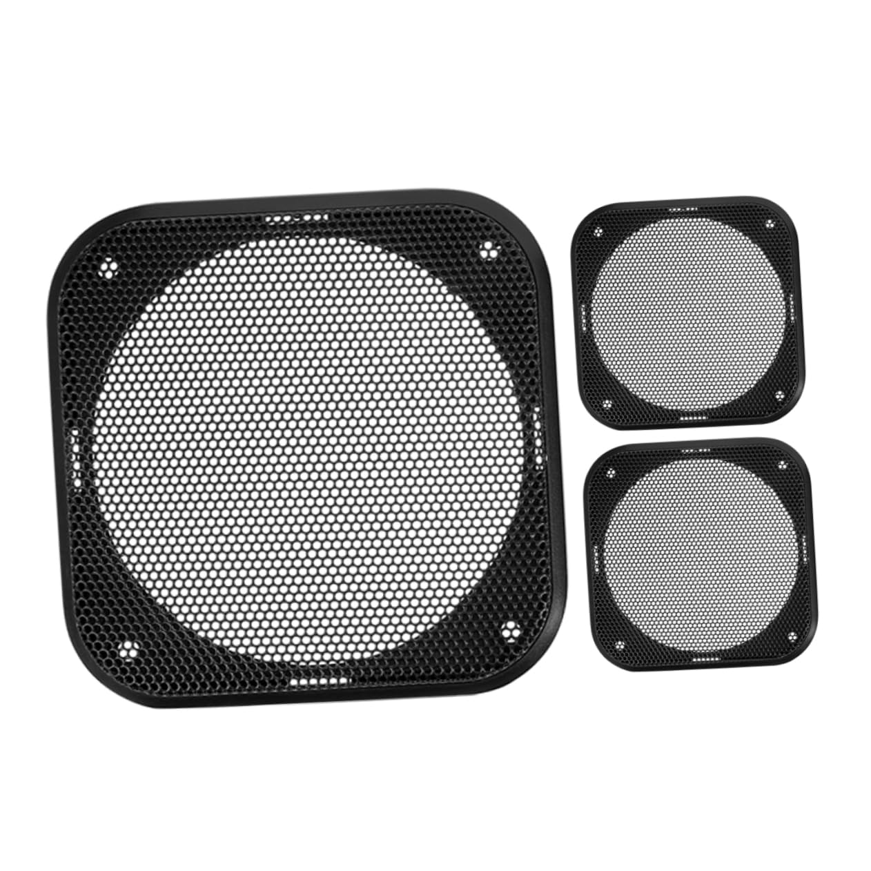 TOPPERFUN 3Stücke Lautsprecherabdeckung für Auto Quadratische Grill Abdeckung aus Robustem Material Wetterfestes Schutznetz für Audiosysteme für DIY Audioanwendungen TOPPERFUN 3Stücke Lautsprecherabdeckung für Auto Quadratische Grill Abdeckung aus Robustem Material Wetterfestes Schutznetz für Audiosysteme für DIY Audioanwendungen von TOPPERFUN