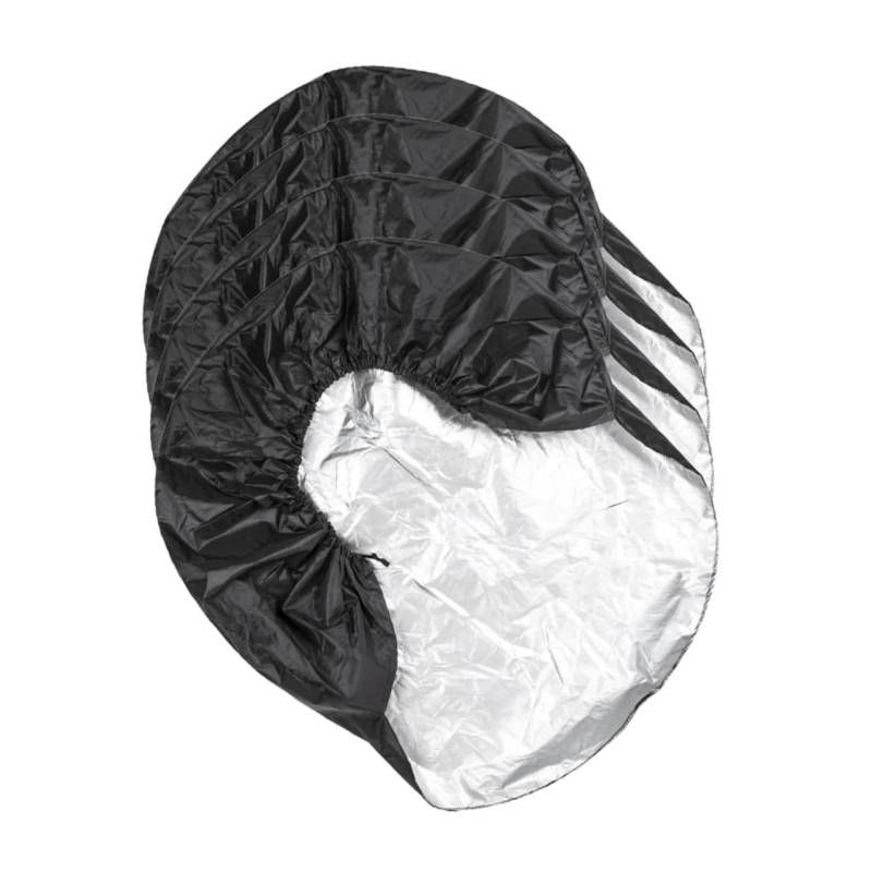 TOPPERFUN 4 Stück Reifenschutzhüllen Reifenabdeckungen Schutz Für Reifen Radabdeckungen True Solid Trailer Schützt Das Auto Für Die Reserveradabdeckung 190 T Polyester TAFT Schwarz von TOPPERFUN