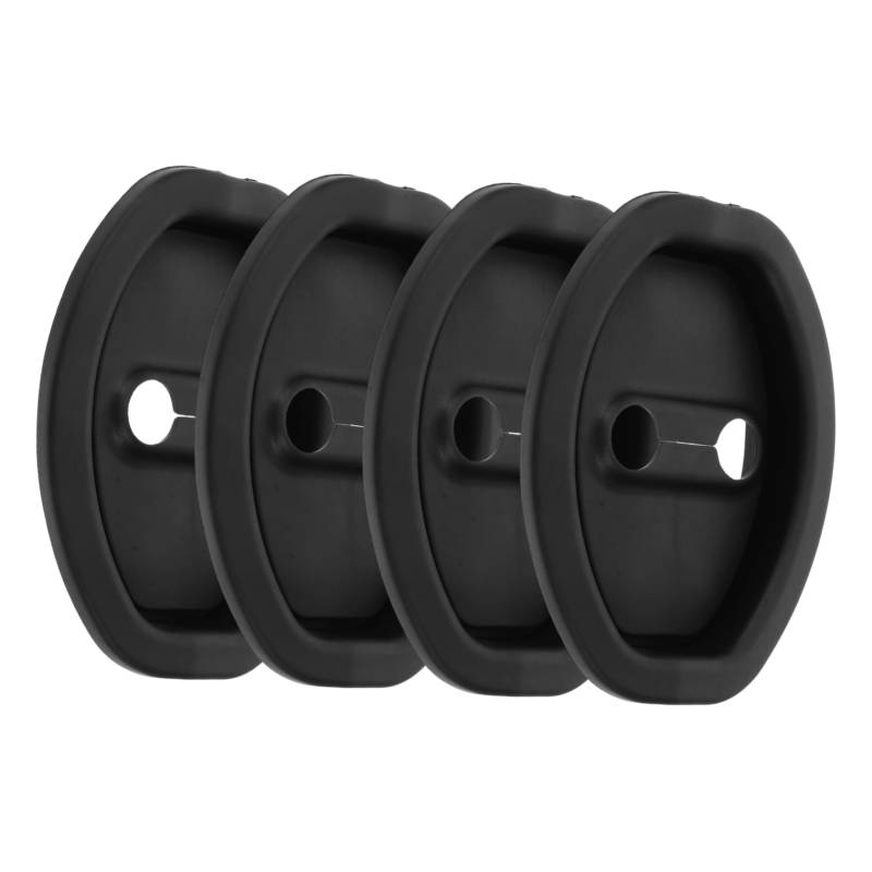 TOPPERFUN 4 Stück Schutzabdeckung Für Türschloss Verriegeln Türschlossriegel Autoschutz Türriegel Sperren Riegel-hardware Autotürabdeckung Schutzabdeckung Für Türverriegelung Kieselgel Black von TOPPERFUN