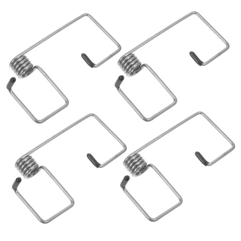 TOPPERFUN 4 Stück Wischerfeder Windschutzscheibe Auto Scheibenwischer Regen Scheibenwischer Hinten Universal- Schwer Frühling Für Zubehör Wischerarmdruckfeder Silver Rostfreier Stahl von TOPPERFUN