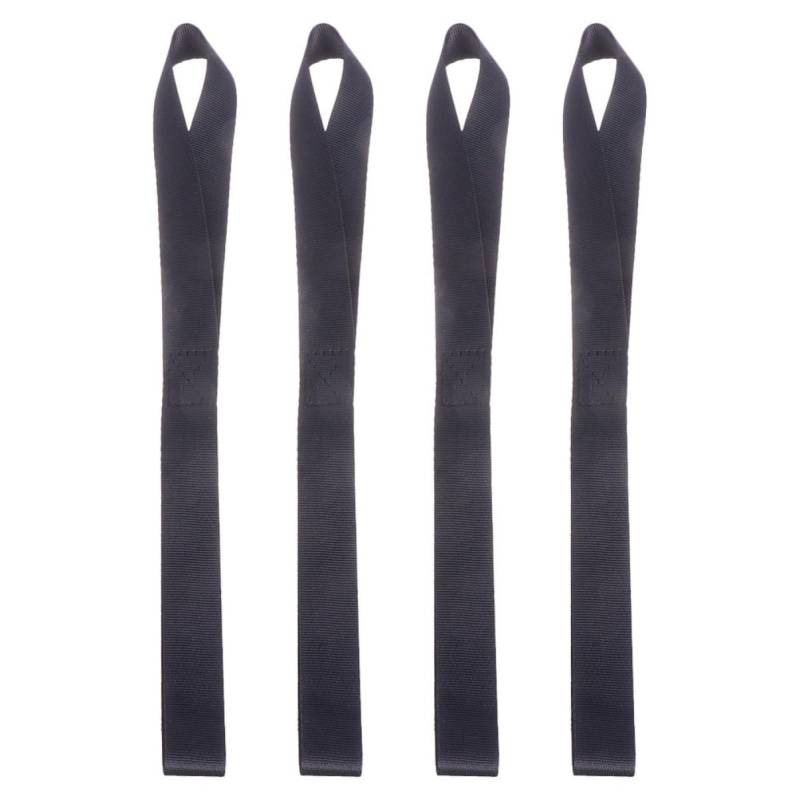TOPPERFUN 4 Stücke Haken Gürtel Straps Loops Krawatte Motorrad Bindung Strap Schwarz Nylon von TOPPERFUN