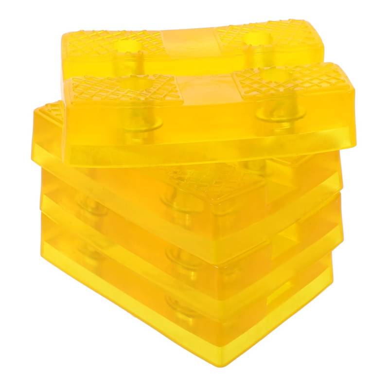 TOPPERFUN 4 Teilige Gummimatte Schweres Wagenheber Ständer Pad Wagenheber Pad Klemm Automobil Stabilisierung Universelles Geschlitztes Auto Boden Pad Quadratischer Wagenheber Ständer von TOPPERFUN