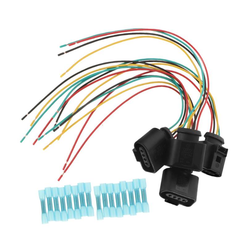 TOPPERFUN 4 Teiliger Zündspulenanschluss Kabelbaum Für Drähte Ersatzkabelanschlüsse Mehrere Elektrische Auto Isolierte Fahrzeug Zündspulen Kabelbaum Kit Kabelbaumanschluss Abs Schwarz von TOPPERFUN