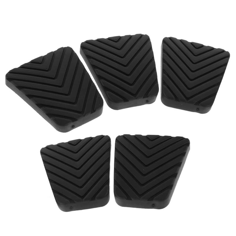 TOPPERFUN 5 Stück Auto -pedalbrettabdeckung Beschleunigerpedalabdeckungen Kompatibel Bremspedalbelagabdeckung Autobeschleuniger -bremspedalabdeckung Fußpedalkautschuk Pedale Black Gummi von TOPPERFUN