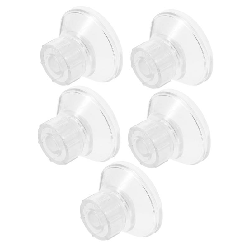 TOPPERFUN 5 Stück Markisenkappe Saugnapfhalterung Auto Sonnenblende Auto zübehör autozubehör Auto zubehör für Überdachung Fix Saugnapf-Befestigungspads Saugnäpfe aus Keramik Transparent von TOPPERFUN