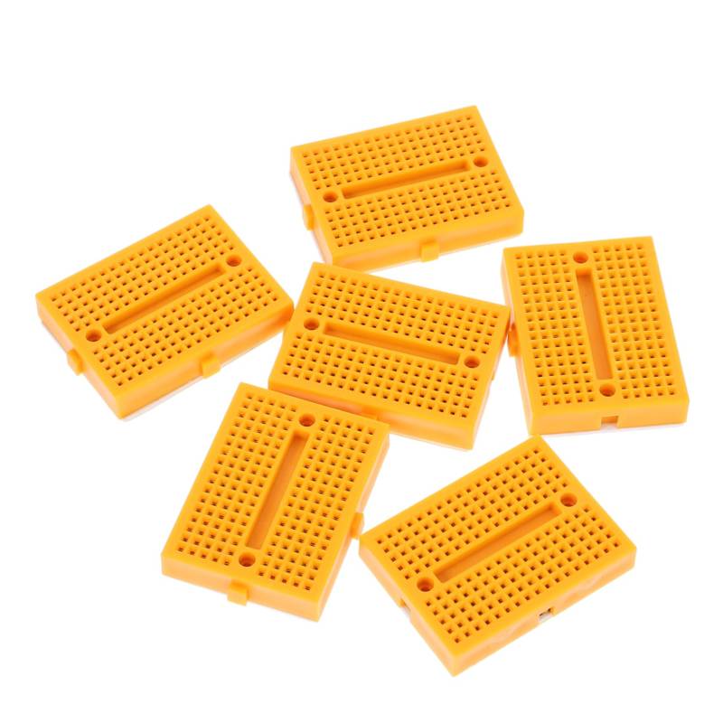 TOPPERFUN 6 Stück Leiterplattenlötmittel Mini Steckbretter Projekt Steckbrett Kleine Streifen Steckbretter Experimentier Steckbrett Experimentierwerkzeuge Steckbrett Kit Elektronik von TOPPERFUN