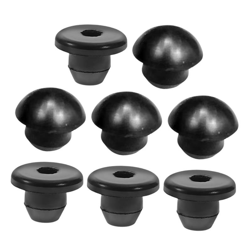 TOPPERFUN 8 Stücke Klinkenstecker Jack Tank Dichtungsdichtung Automobil Ersatz-wagenheber Hydraulischer Wagenheberstecker Kappen Und Stopfen Für Hydraulikschläuche Steckerbuchse Gummi Black von TOPPERFUN