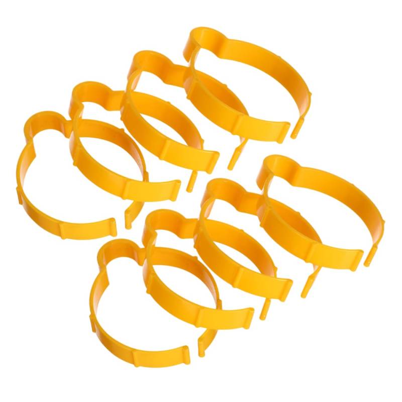 TOPPERFUN 8Pcs Autofilm-Tool Auto Folienwerkzeug Autofolienhalter Autofolie Befestigungsklammer Auto Folierung Halter Fahrzeugfolierung Werkzeug Auto Vinyl Folie Werkzeug Plastik Yellow von TOPPERFUN