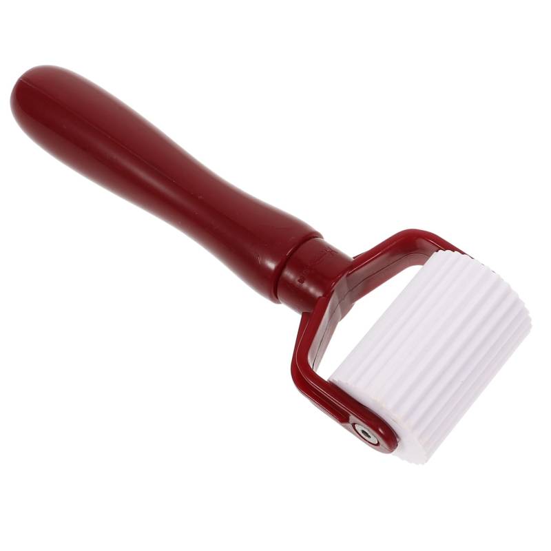 TOPPERFUN Bodenroller Aus Vinyl Naht Mit Schalldämpfend Dämpfung Körper Code Glatter Werkzeug Toolkit Zum Glätten Von Tapeten Walzen Zum Lackieren Siebwalze Tapeten-Scoring-Tool Rot STK von TOPPERFUN